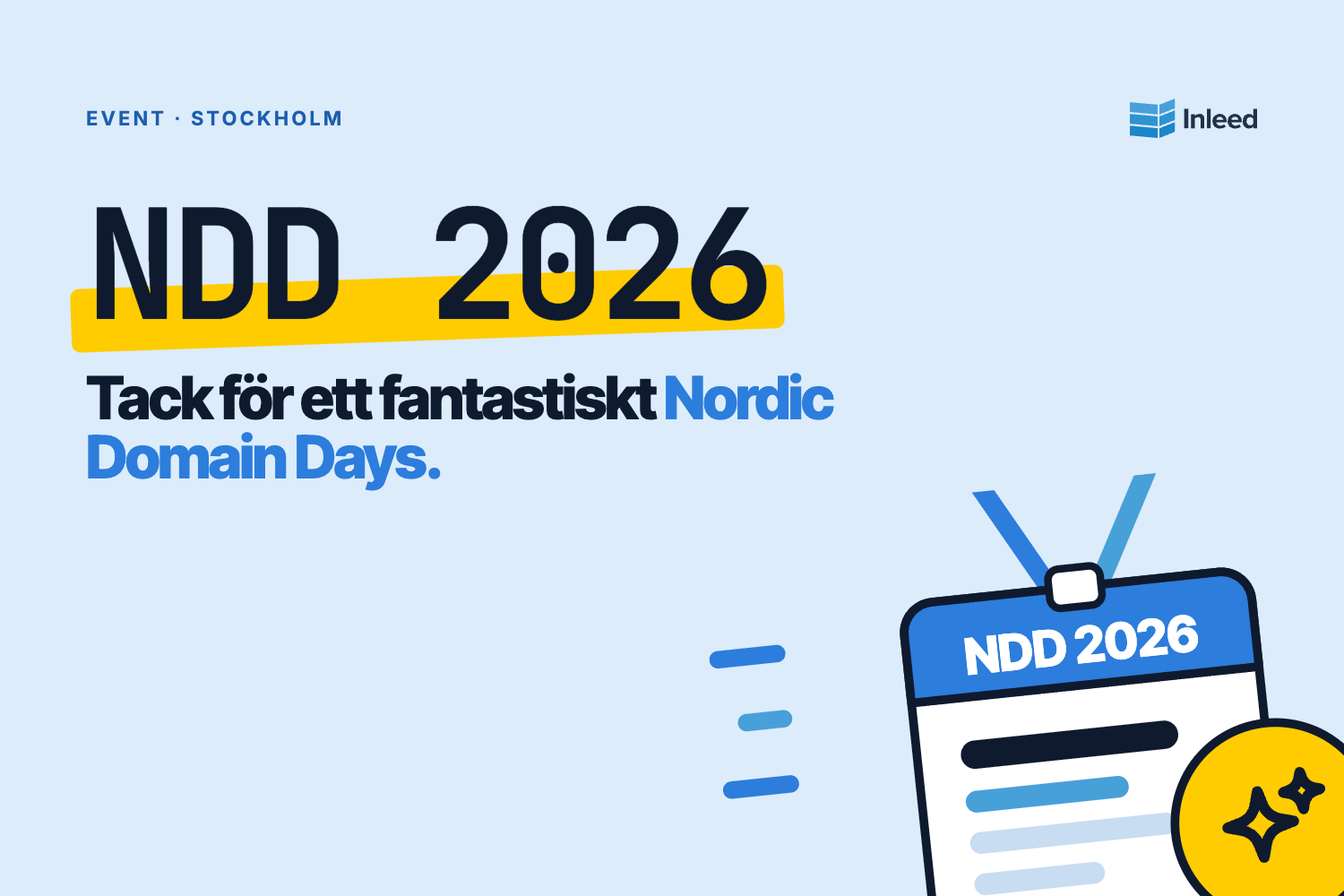 Tack för ett fantastiskt Nordic Domain Days 2026!